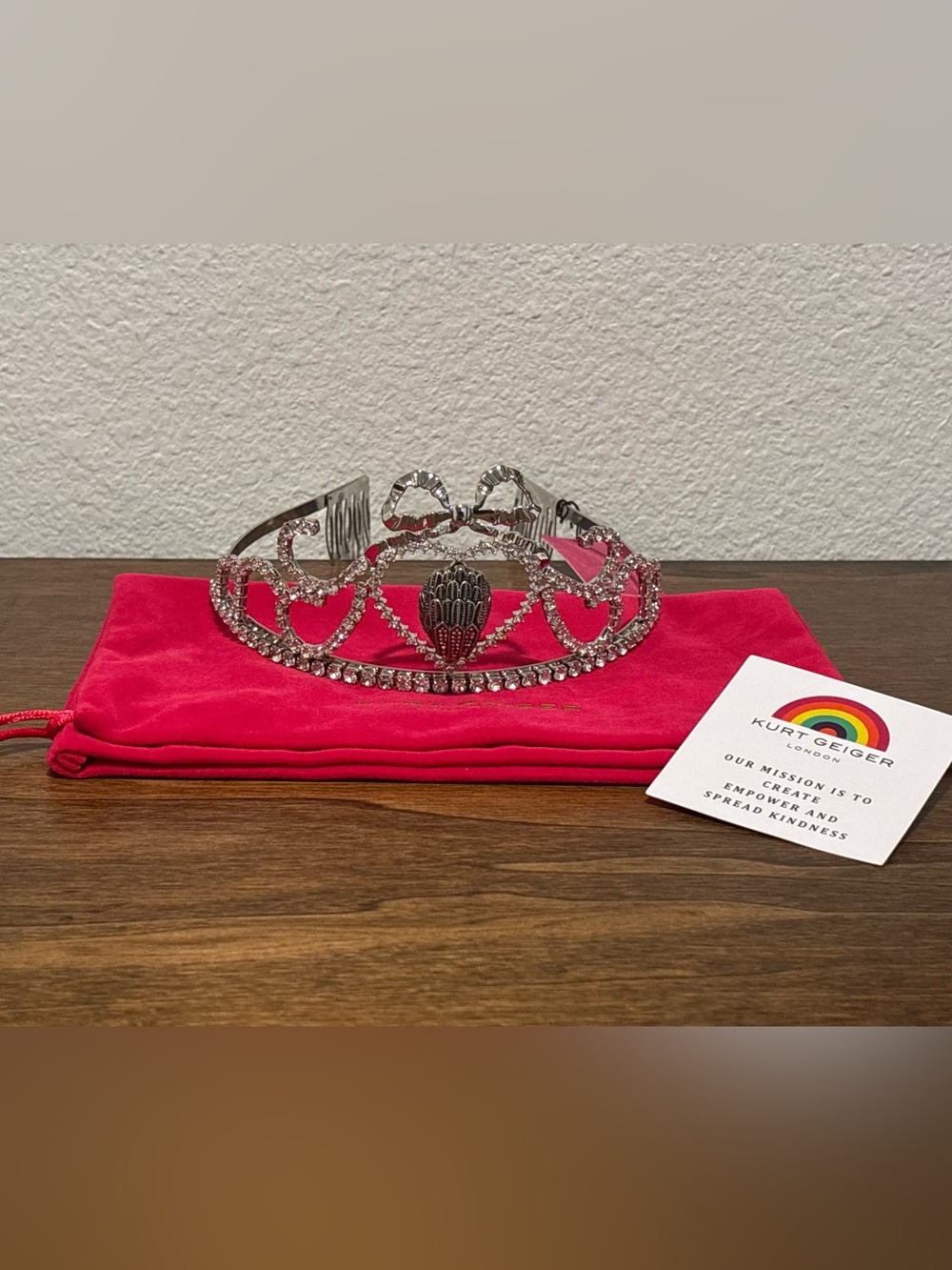 Kurt Geiger Silver Tone Tiara - Picture 10 of 12